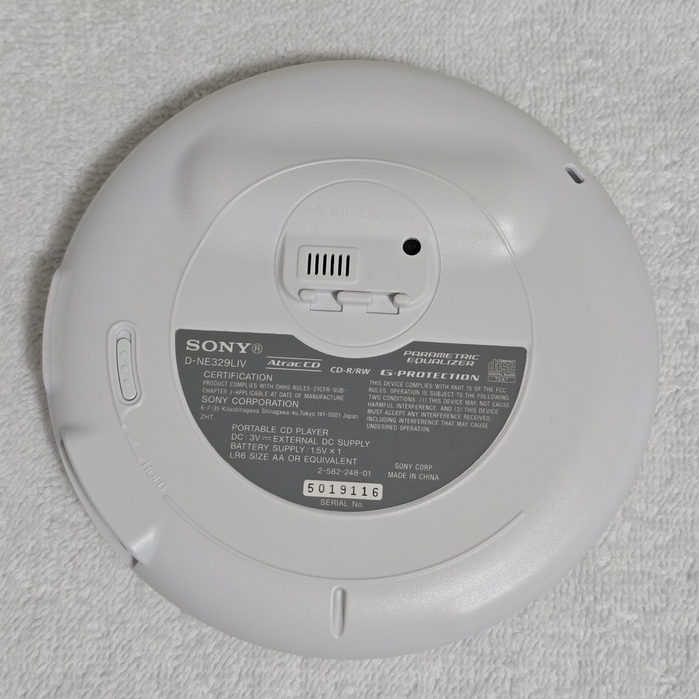 Sony CD Walkman Disc Mp3 D-NE329LIV & Speaker Stand BCA-DNE320S Bundle Vintage - Picture 8 of 16
